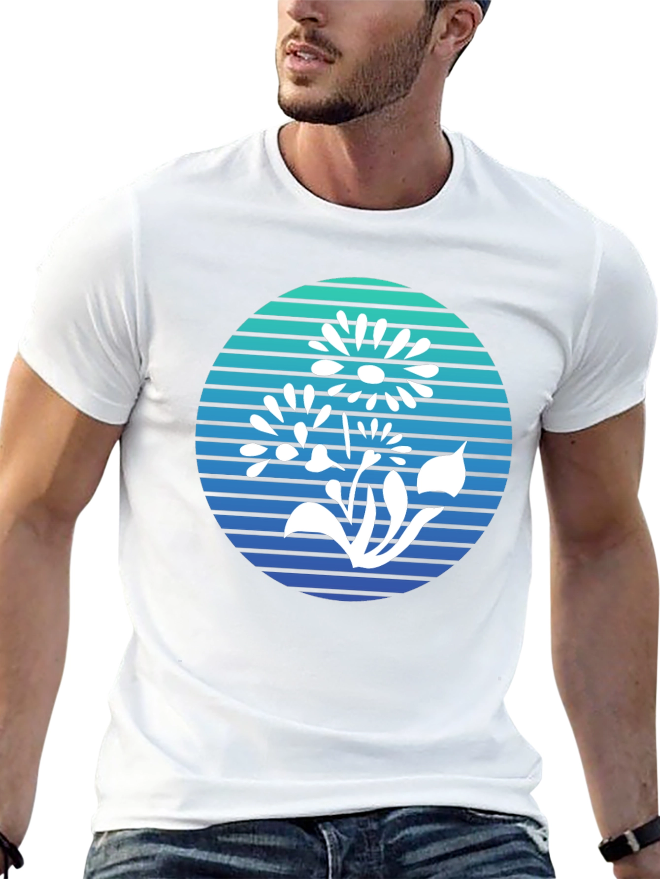 Floral Graphic Tee - Retro Style Comfort