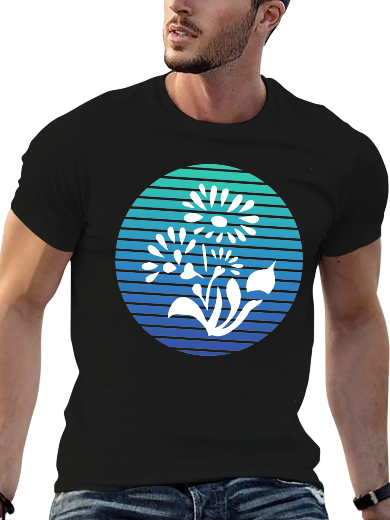 Floral Graphic Tee - Retro Style Comfort