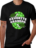 Favorite Grandpa Turtle Graphic T-Shirt