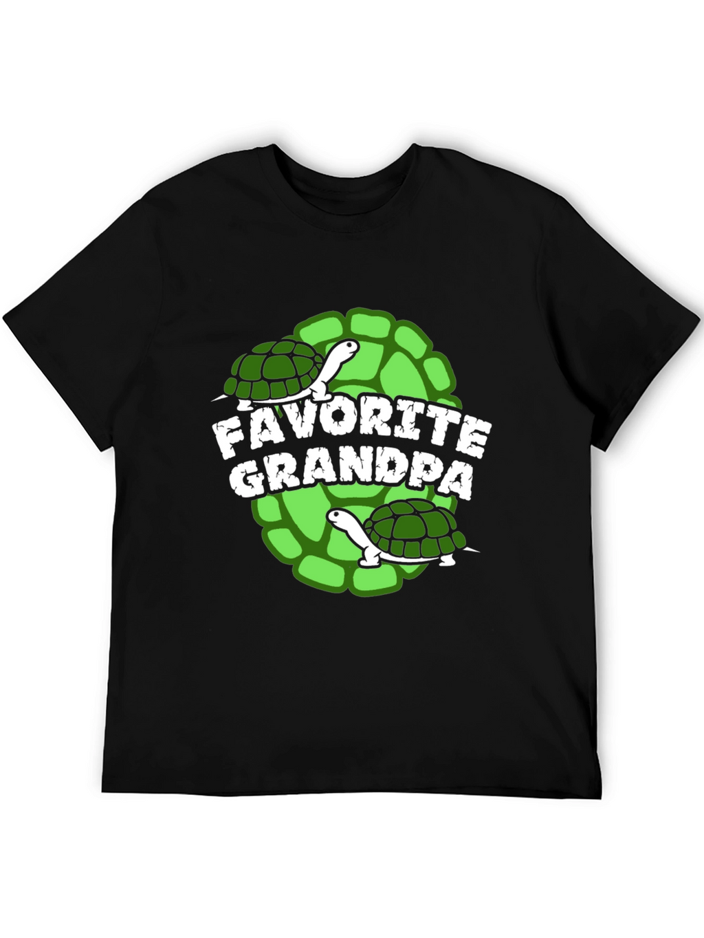 Favorite Grandpa Turtle Graphic T-Shirt