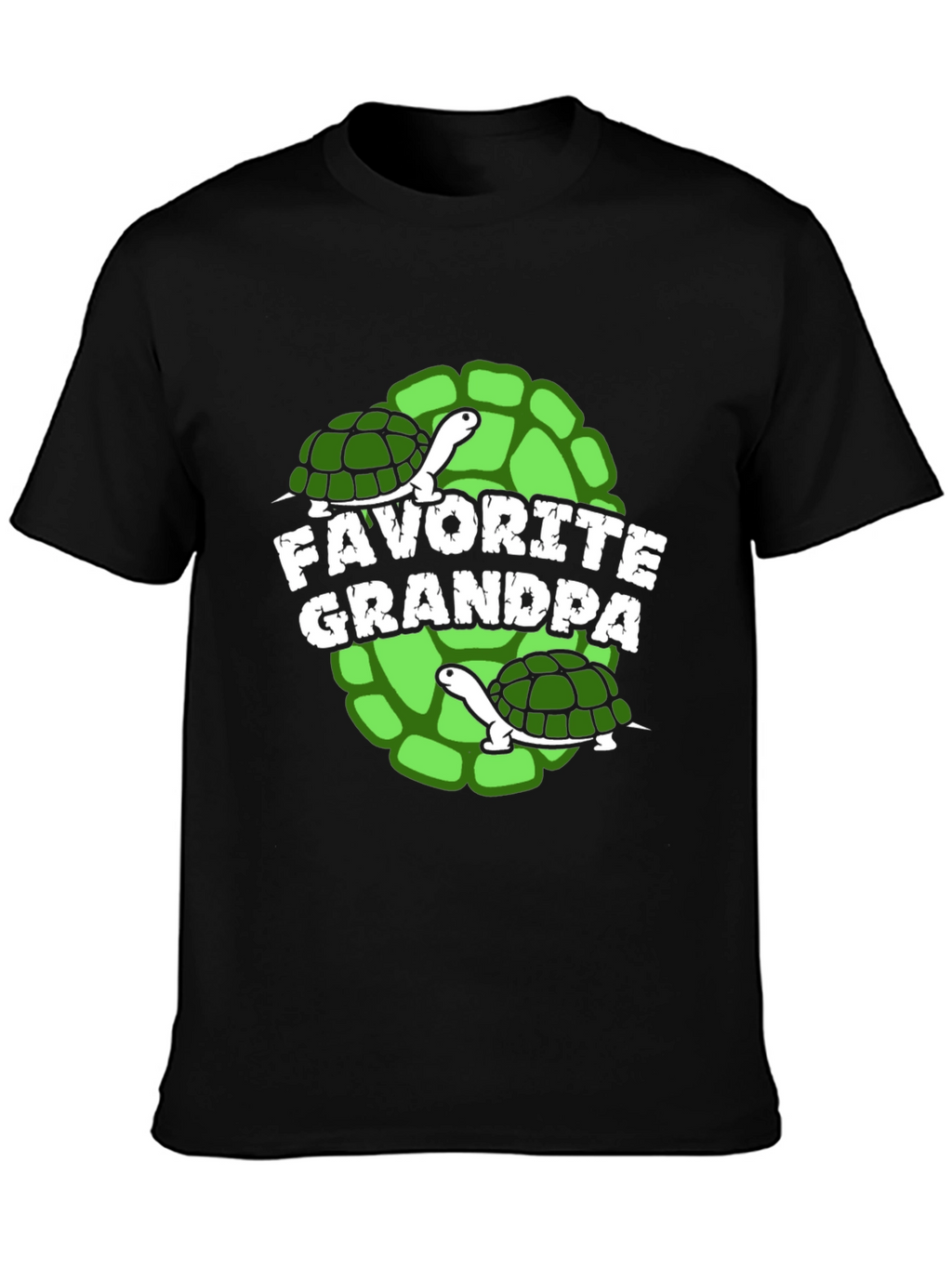Favorite Grandpa Turtle Graphic T-Shirt