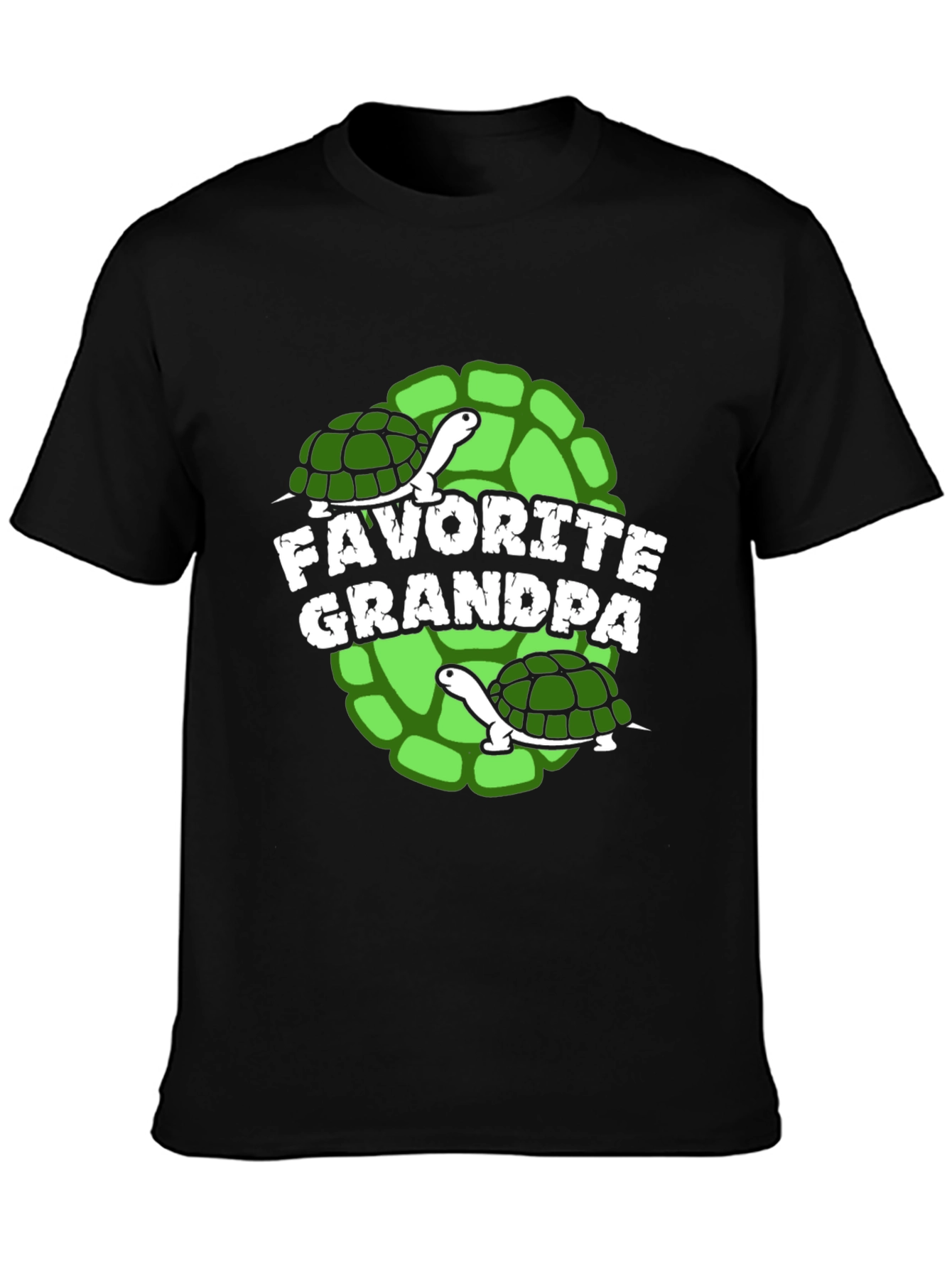 Favorite Grandpa Turtle Graphic T-Shirt