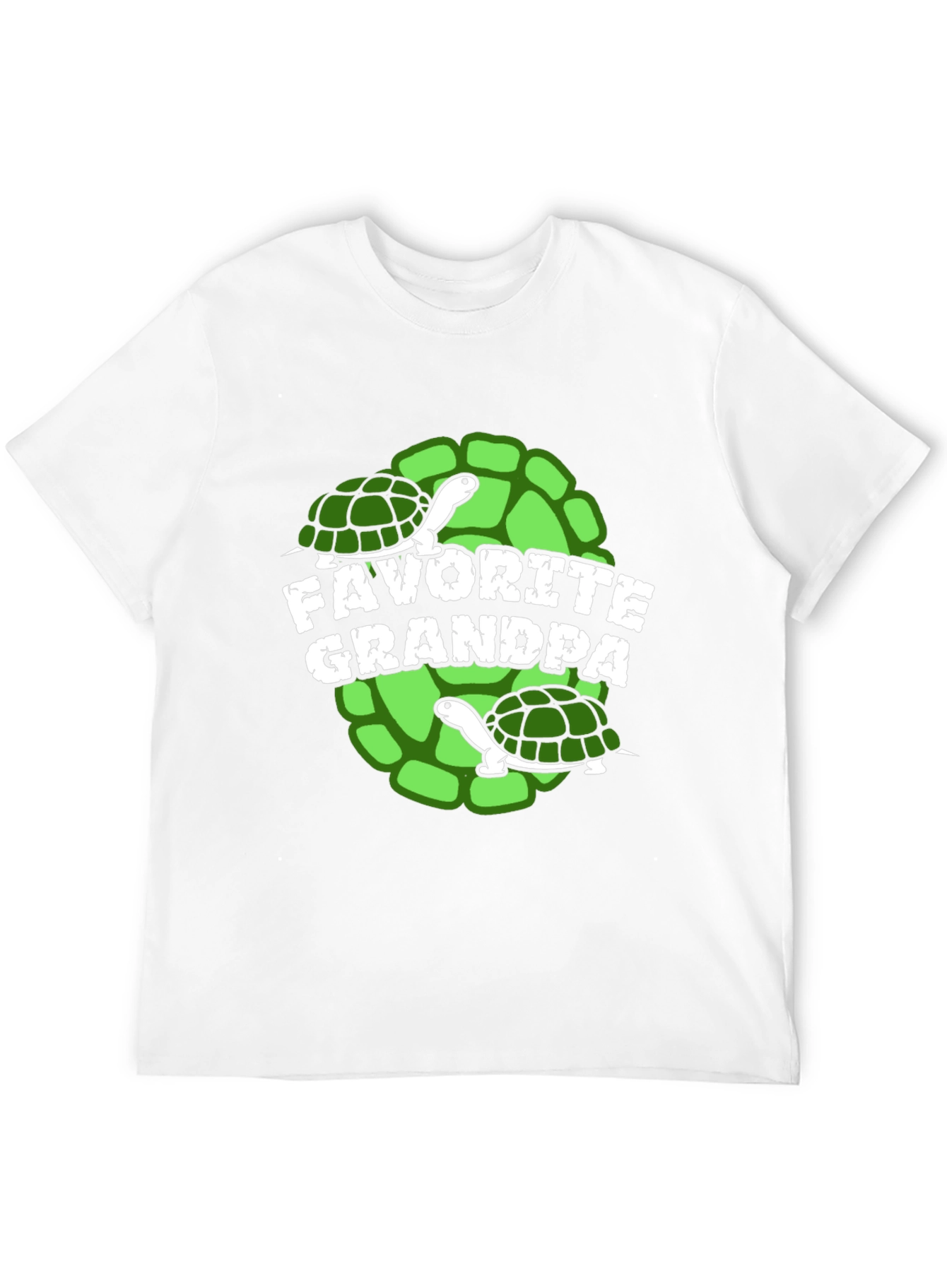 Favorite Grandpa Turtle Graphic T-Shirt