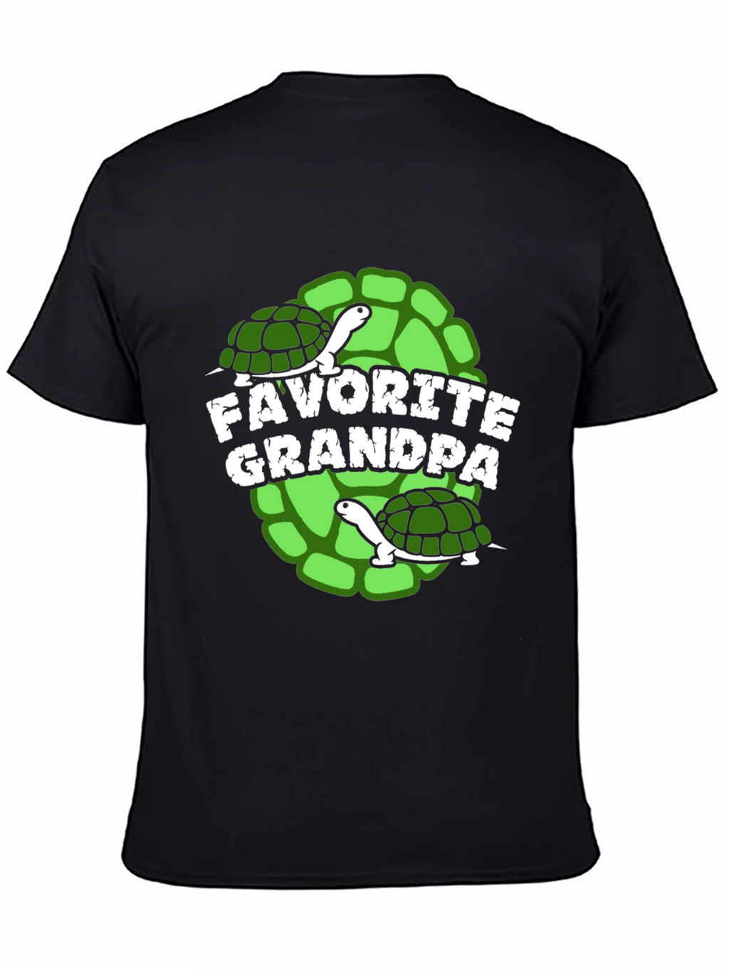 Favorite Grandpa Turtle Graphic T-Shirt