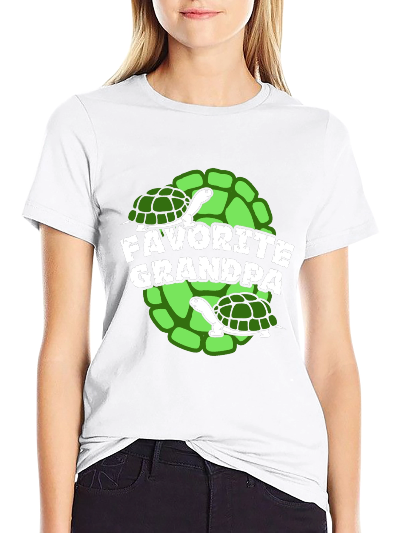 Favorite Grandpa Turtle Graphic T-Shirt