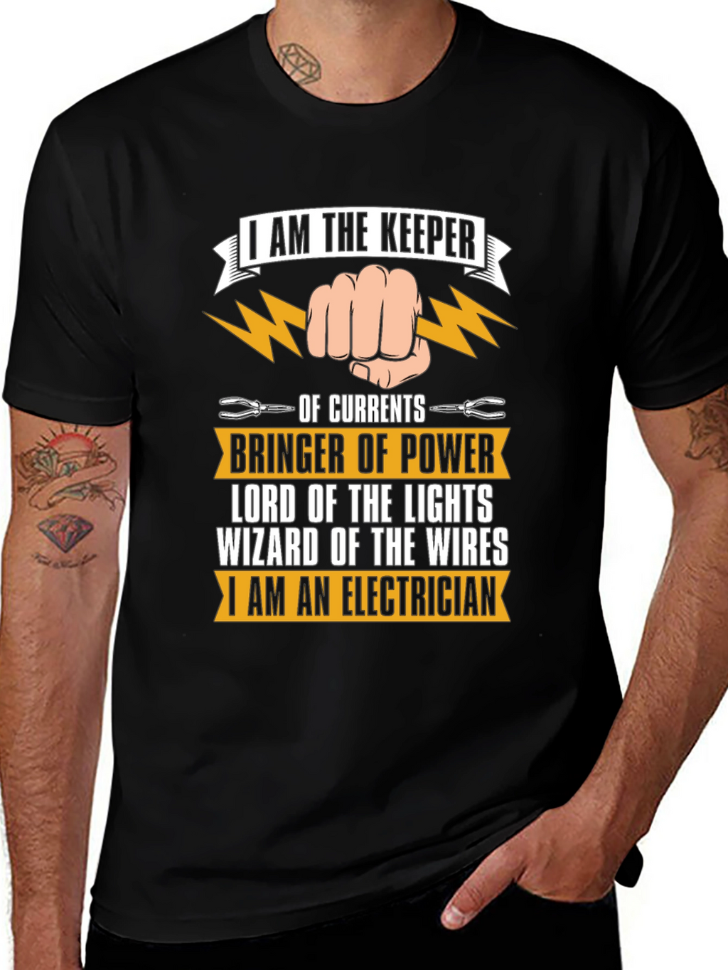 Electrician T-Shirt - Keeper of Currents
