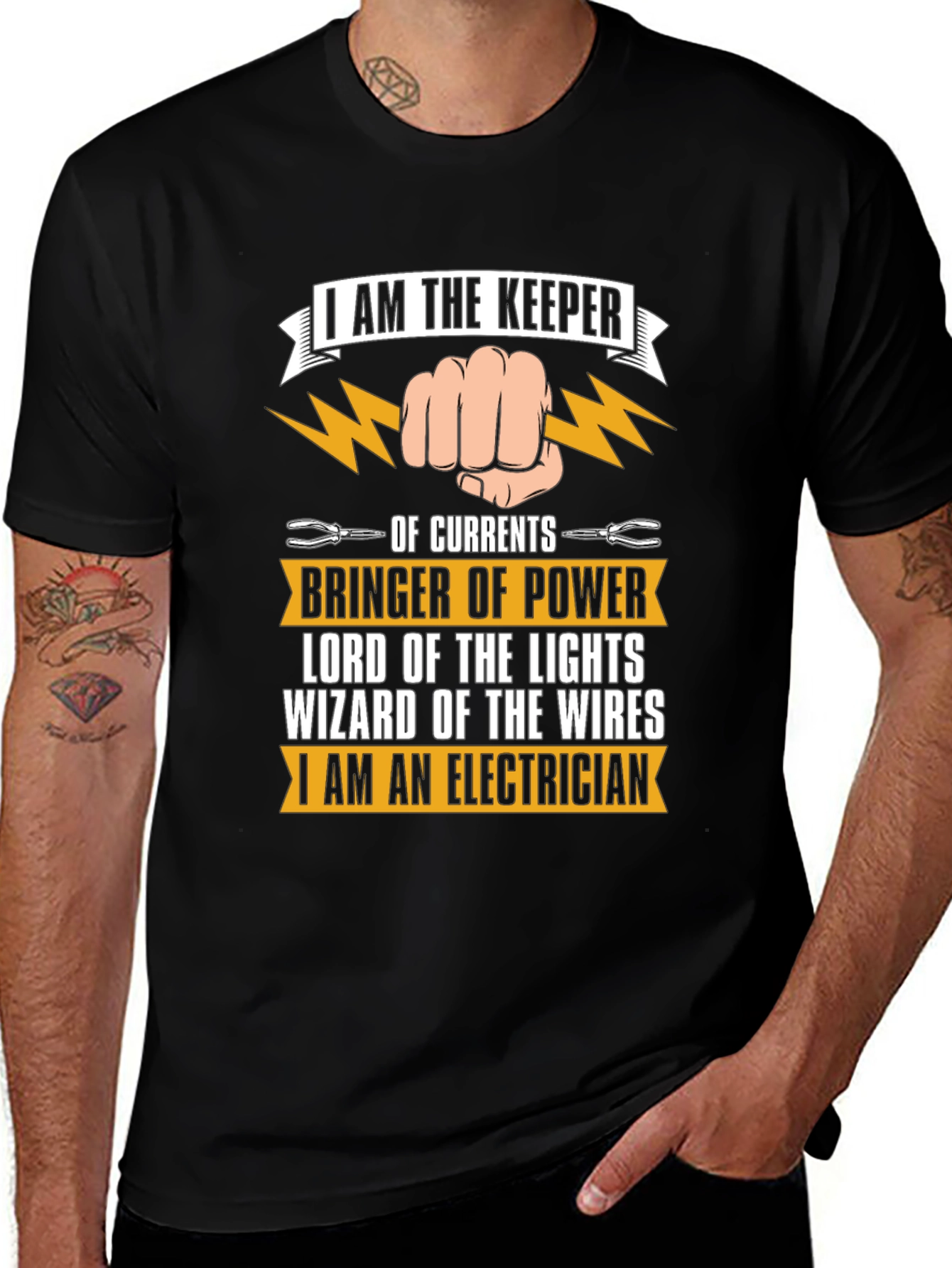 Electrician T-Shirt - Keeper of Currents