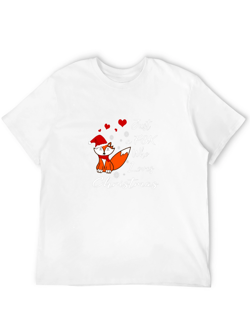 Just A Fox Who Loves Christmas T-Shirt