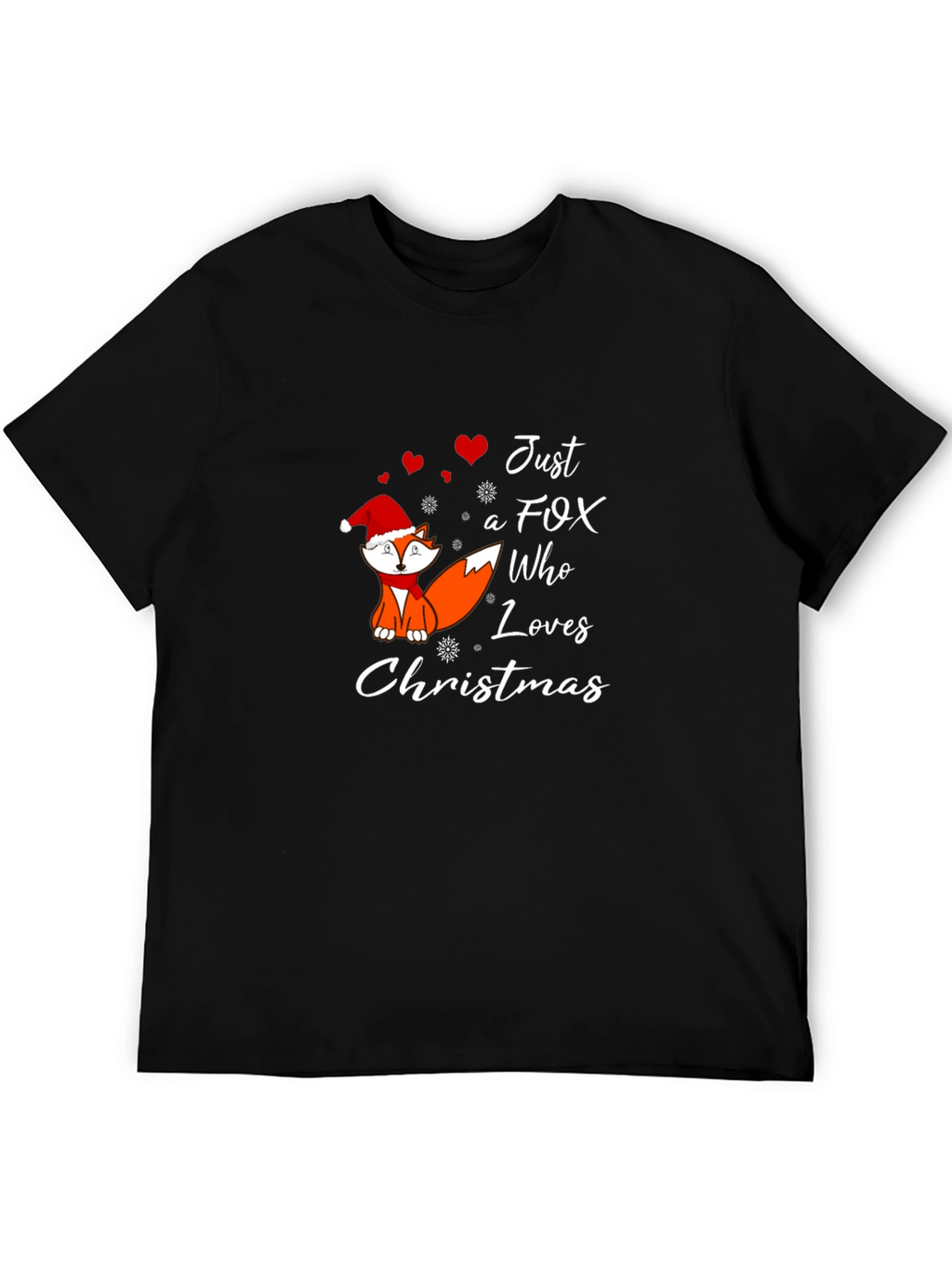 Just A Fox Who Loves Christmas T-Shirt