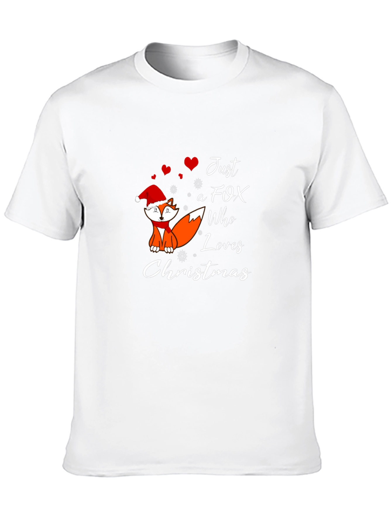 Just A Fox Who Loves Christmas T-Shirt