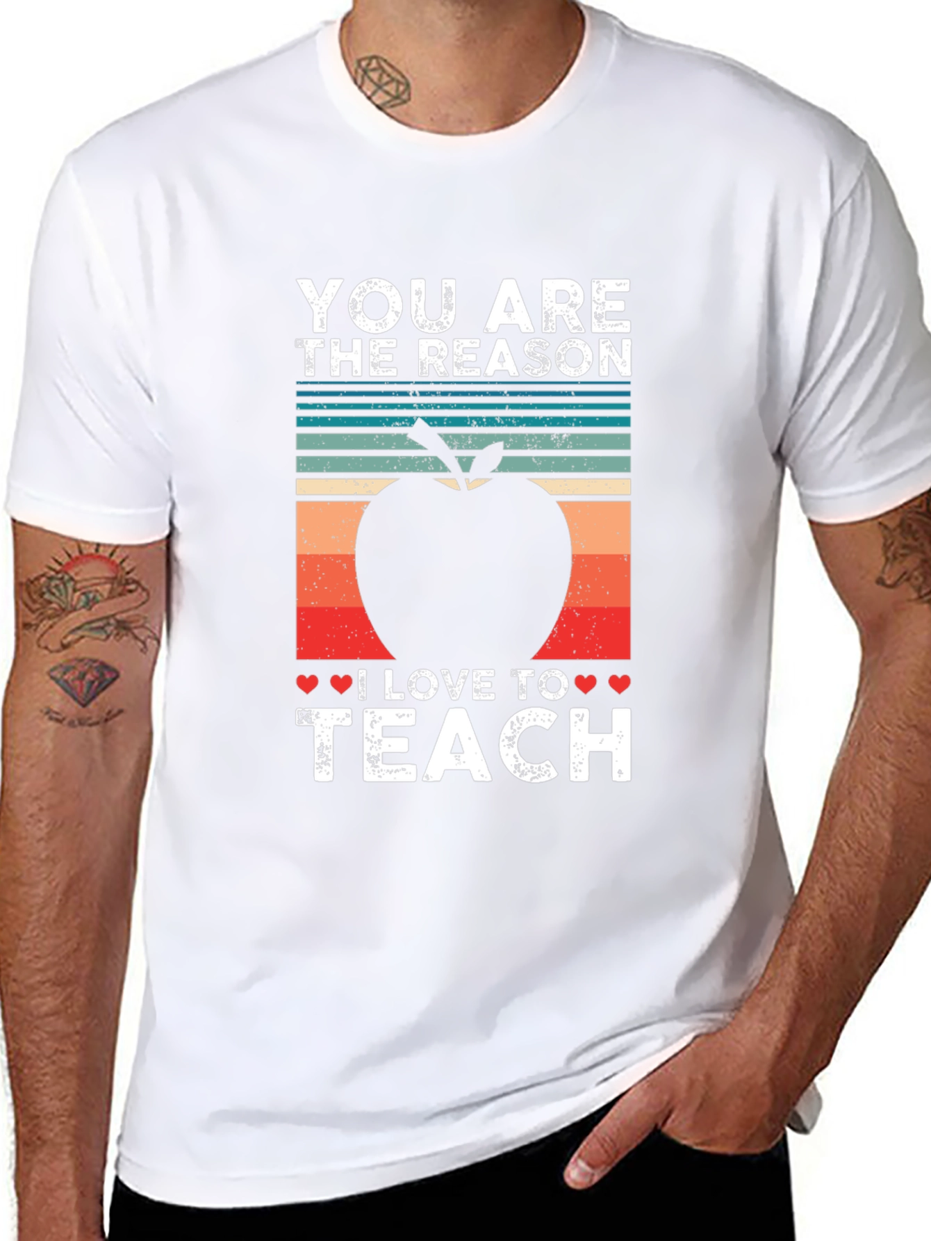 Teacher Appreciation T-Shirt - You Are The Reason I Love To Teach