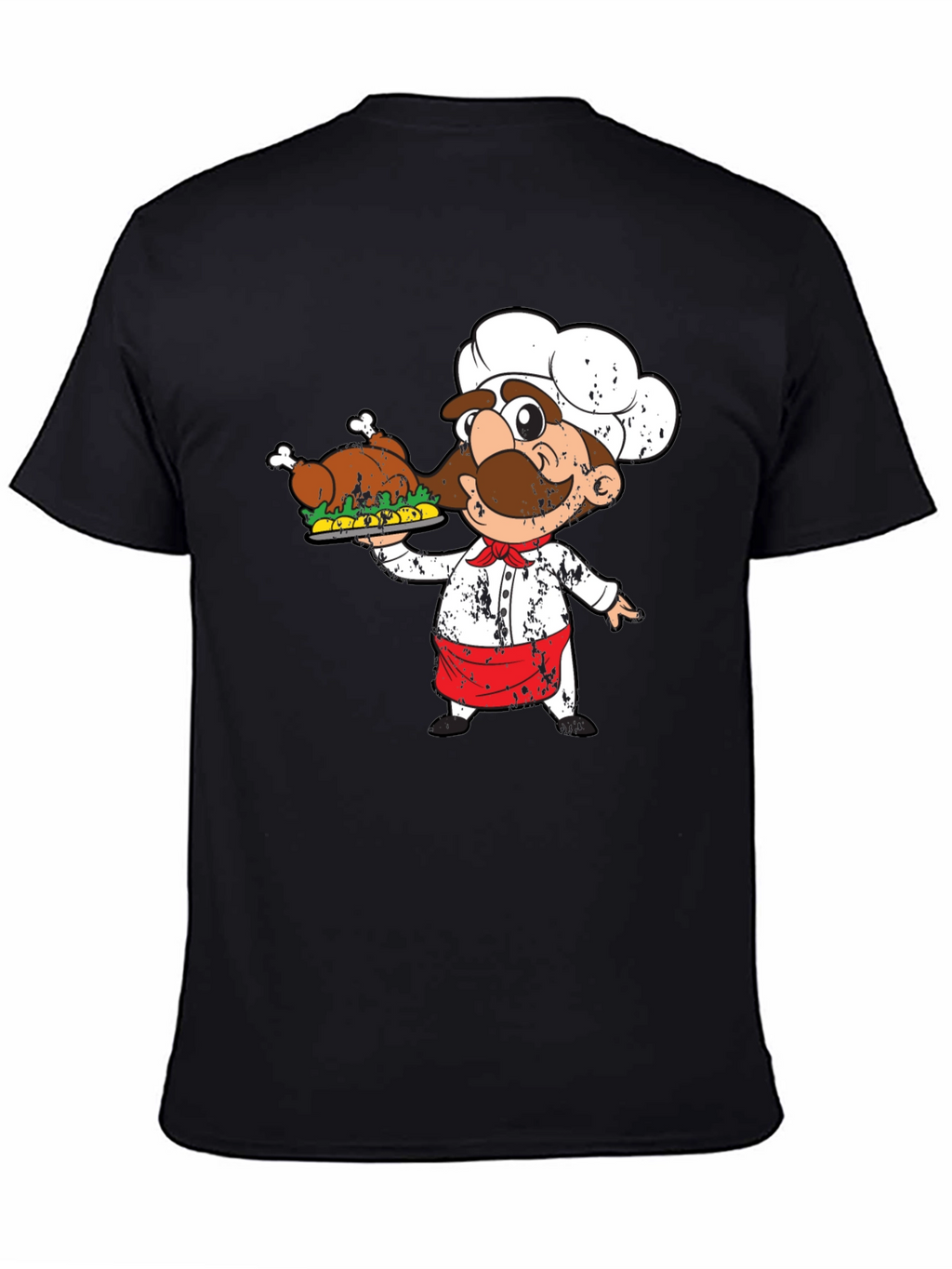 Chef Holding Turkey Graphic T-Shirt