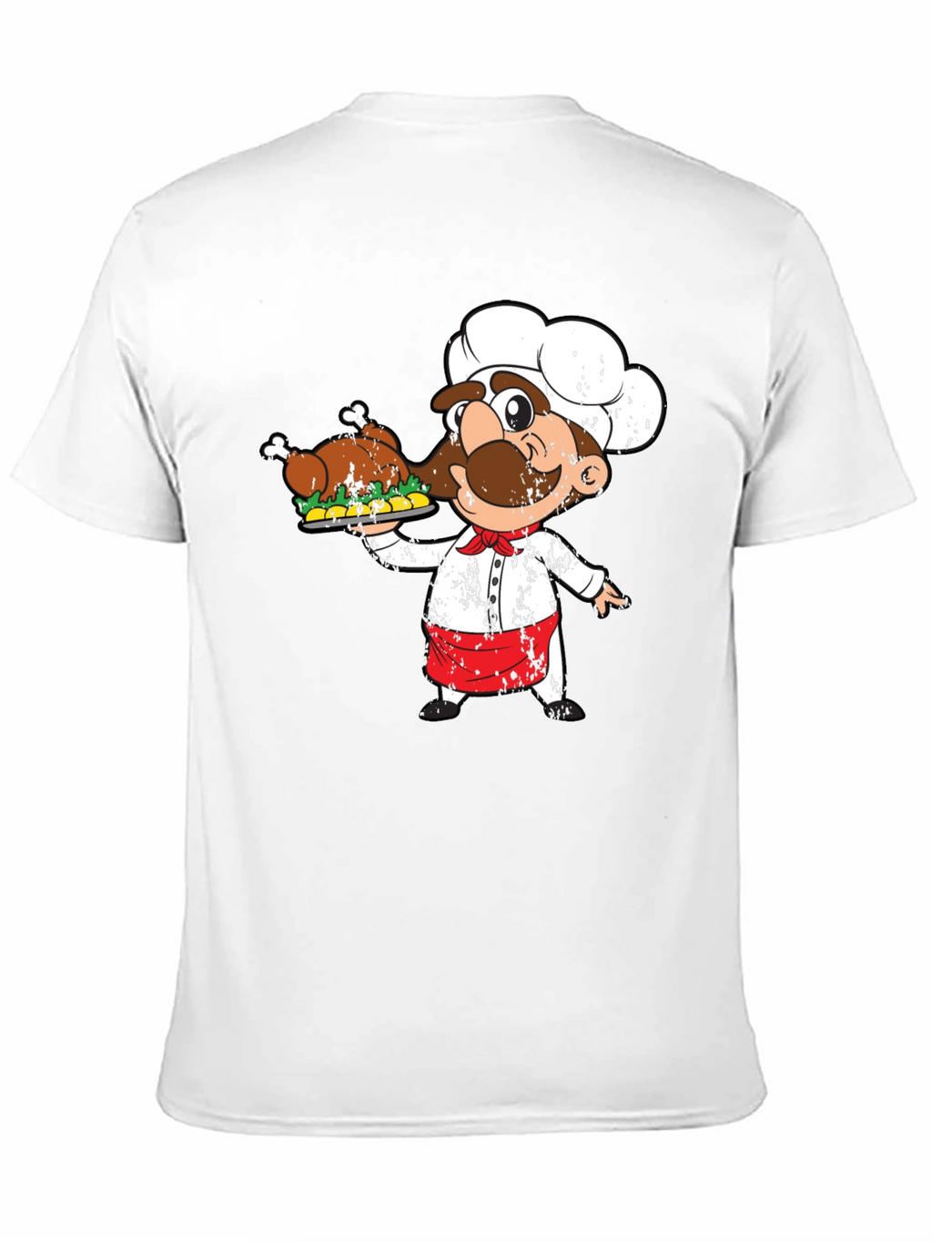 Chef Holding Turkey Graphic T-Shirt