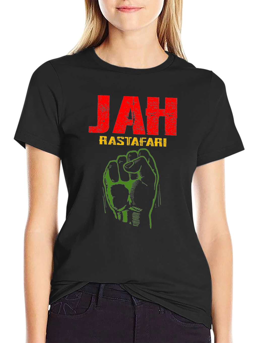 JAH Rastafari Fist Graphic T-Shirt