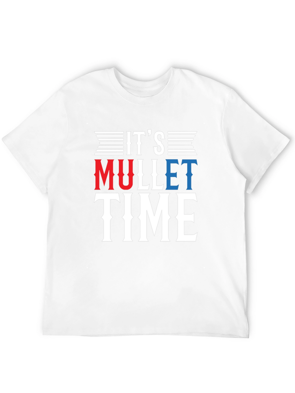 Its Mullet Time Black T-Shirt