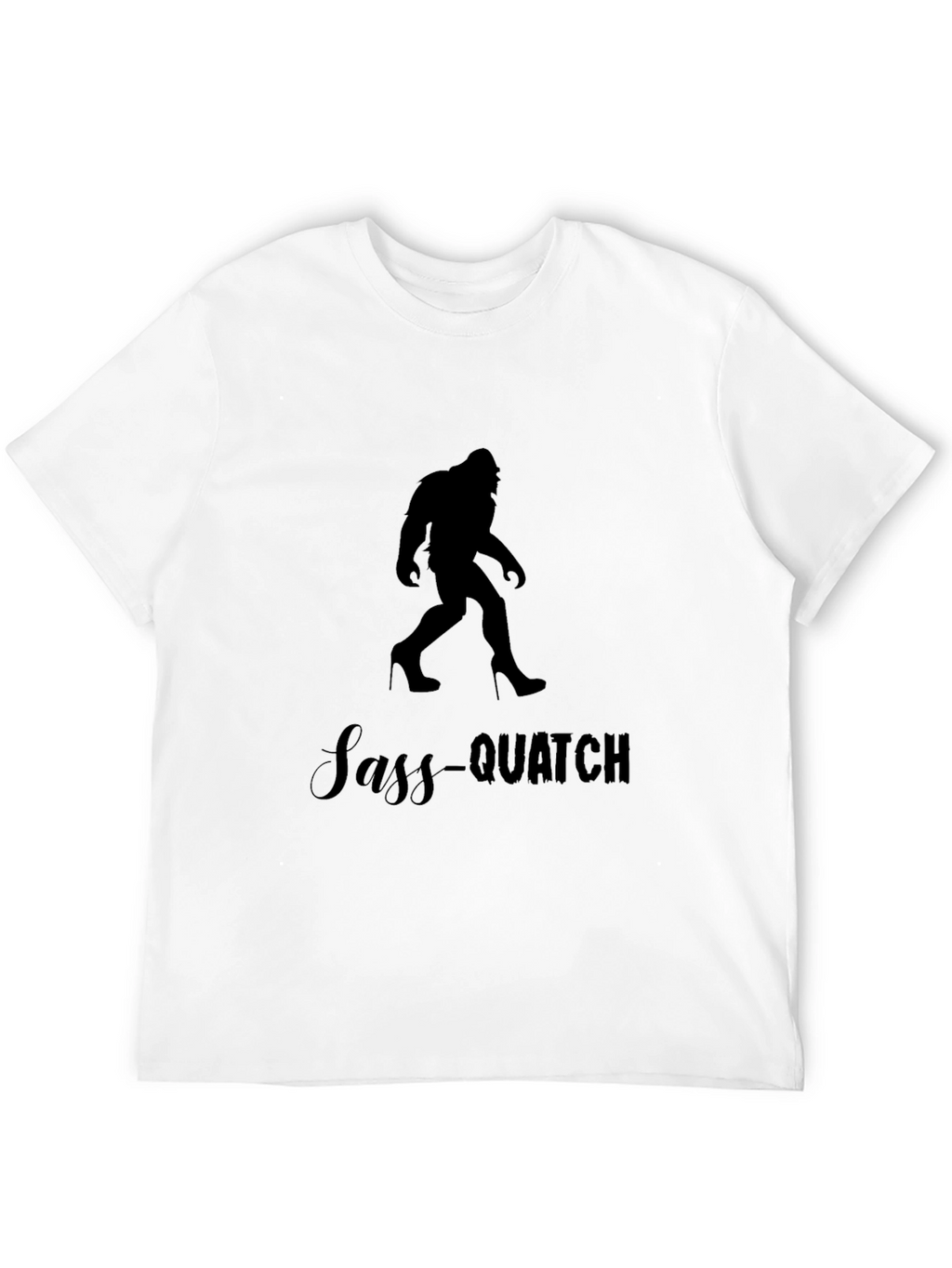 Sass-Quatch Black Graphic Tee
