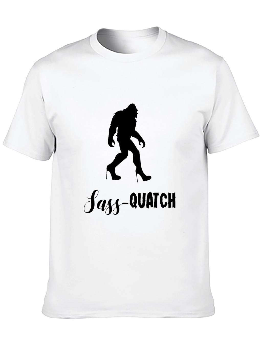 Sass-Quatch Black Graphic Tee