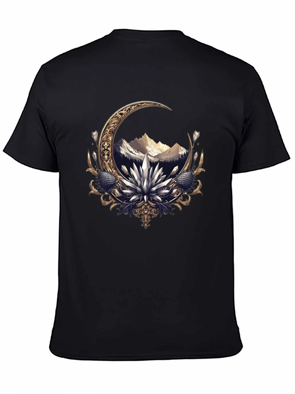 Crescent Moon Mountain Graphic Tee