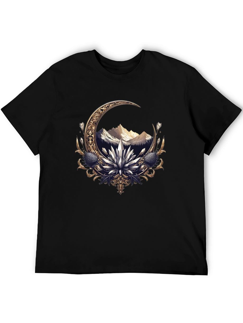 Crescent Moon Mountain Graphic Tee
