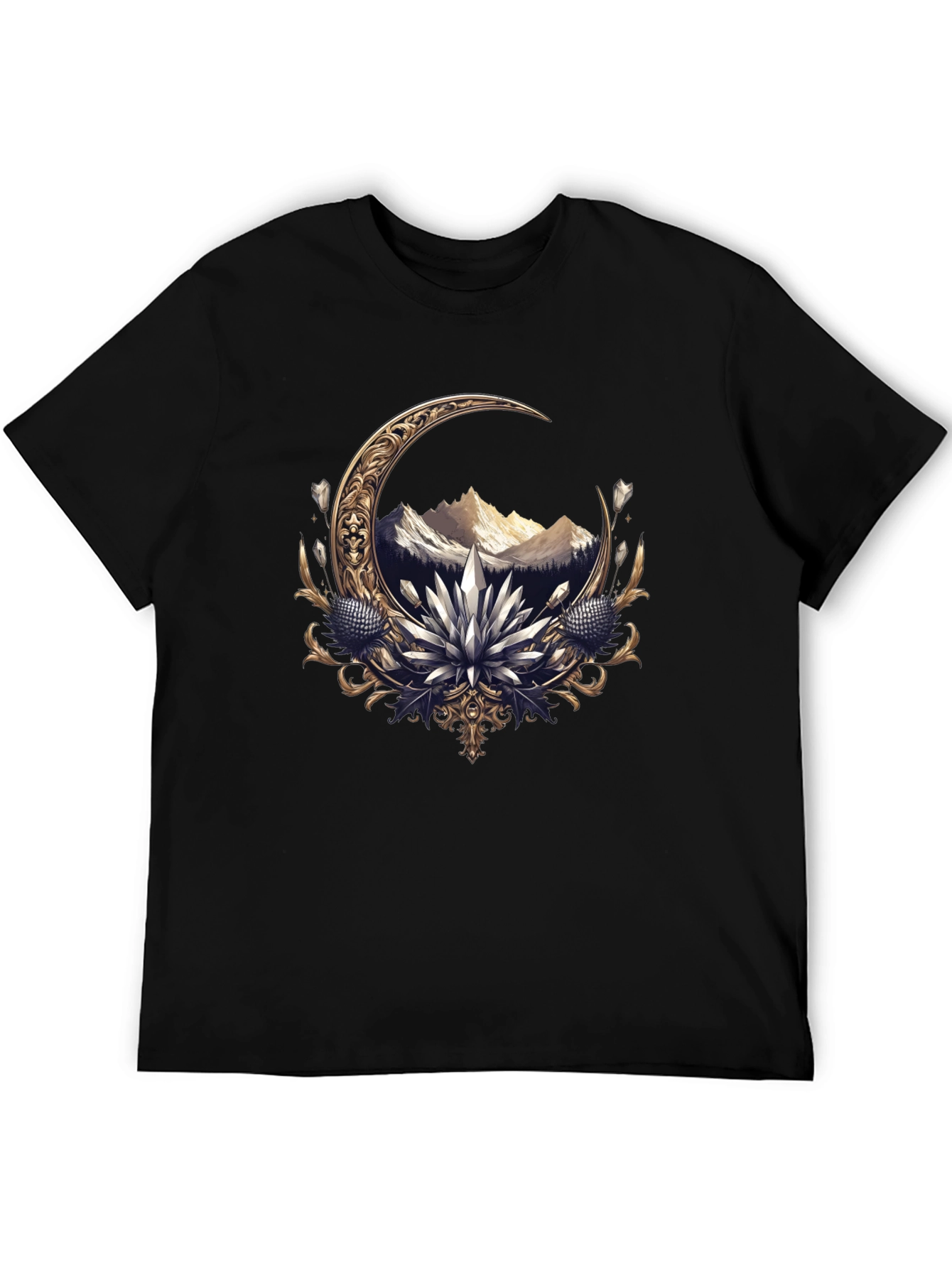 Crescent Moon Mountain Graphic Tee