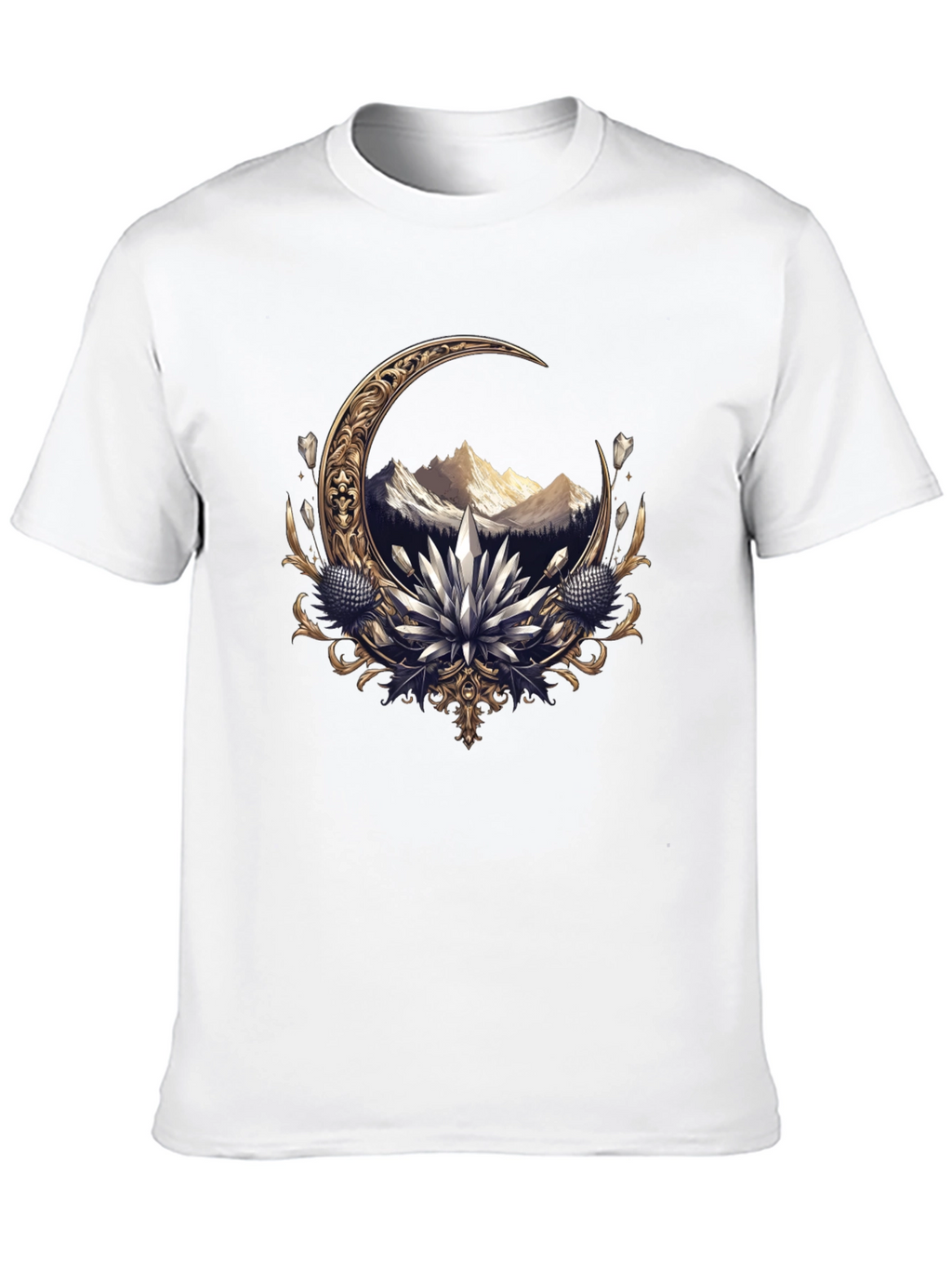 Crescent Moon Mountain Graphic Tee