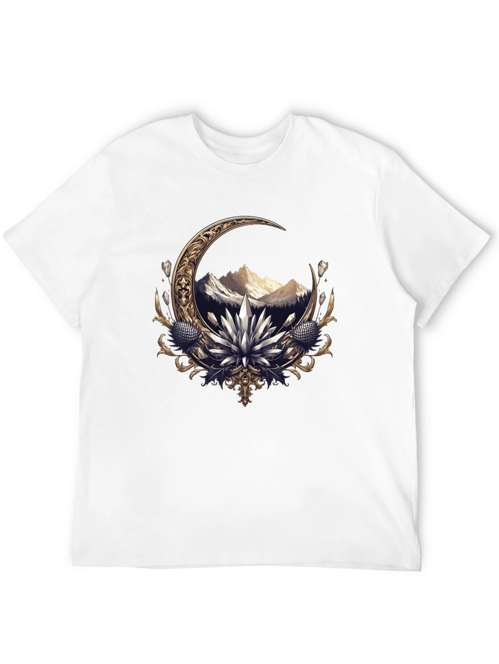 Crescent Moon Mountain Graphic Tee