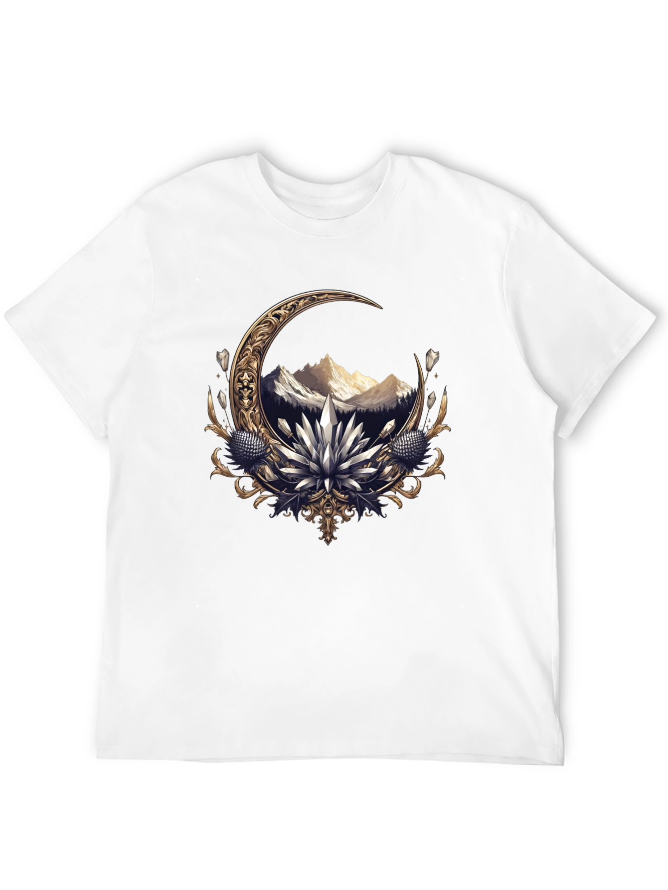 Crescent Moon Mountain Graphic Tee