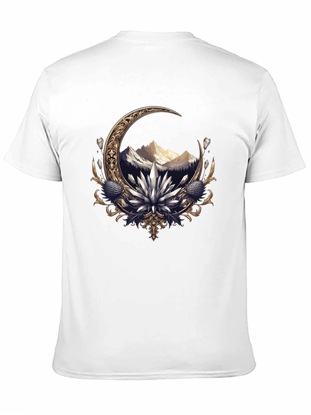 Crescent Moon Mountain Graphic Tee
