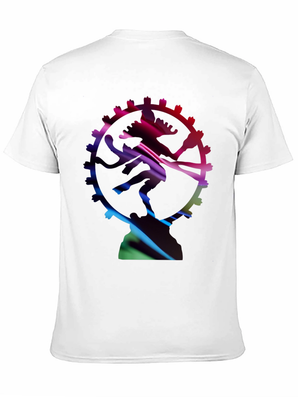Abstract Shiva Graphic Black T-Shirt