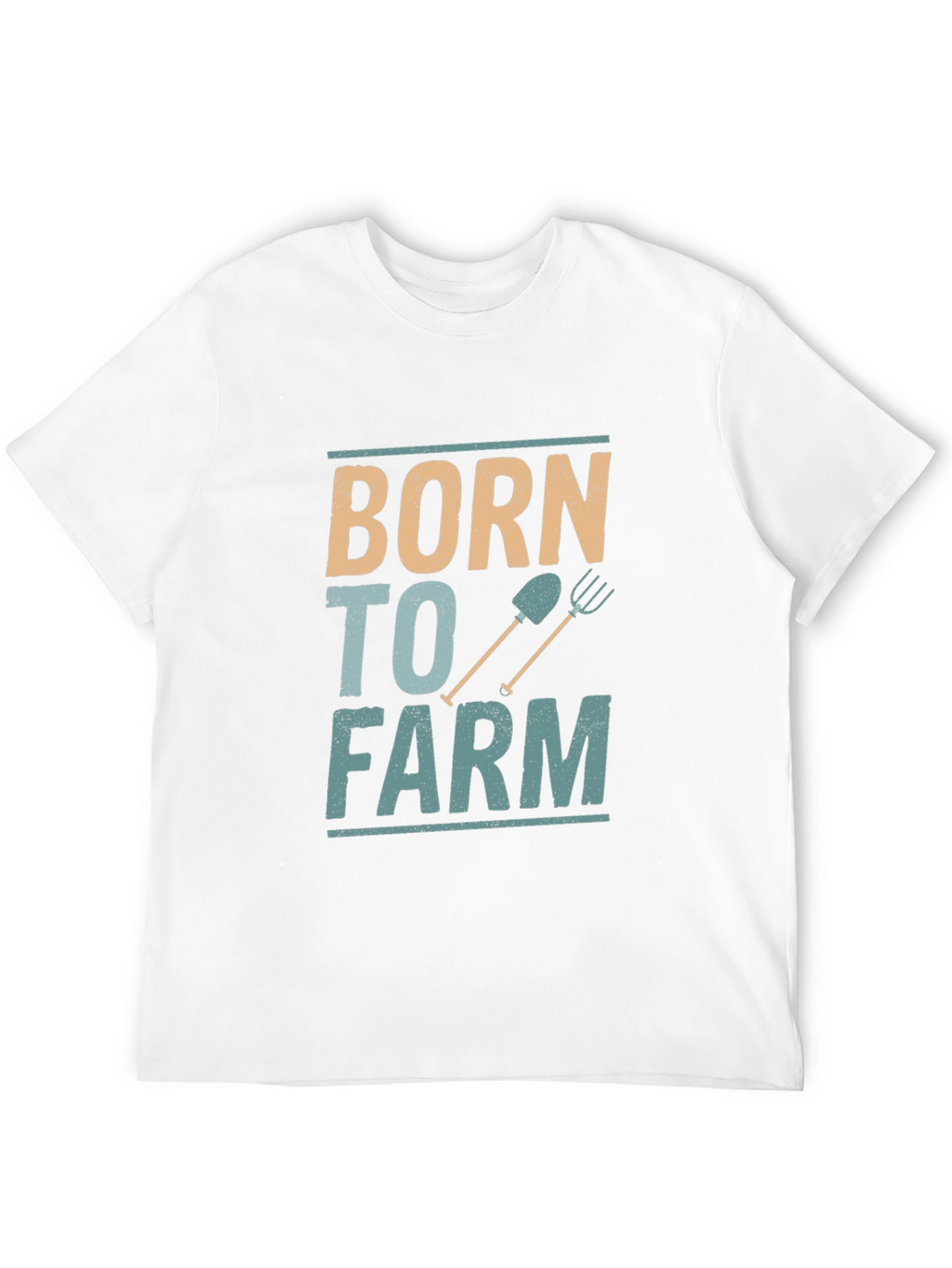 Born to Farm Black Cotton Graphic Tee