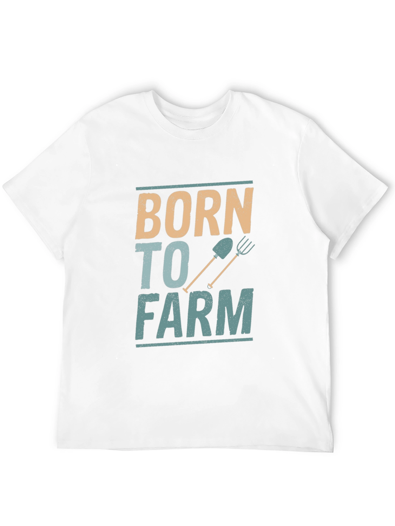 Born to Farm Black Cotton Graphic Tee