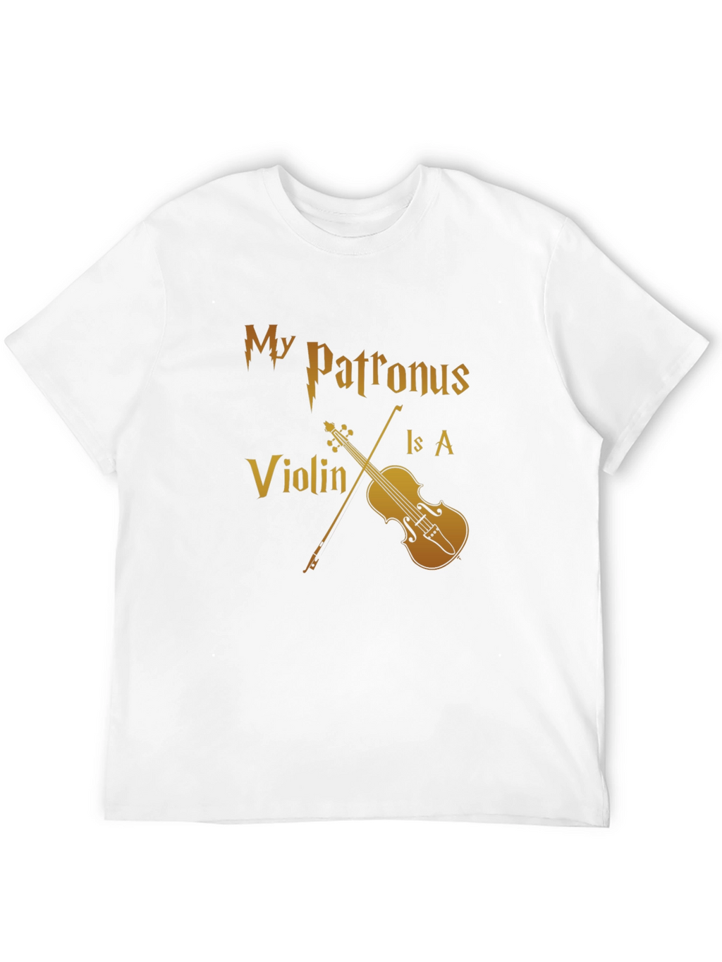My Patronus Is A Violin Black T-Shirt