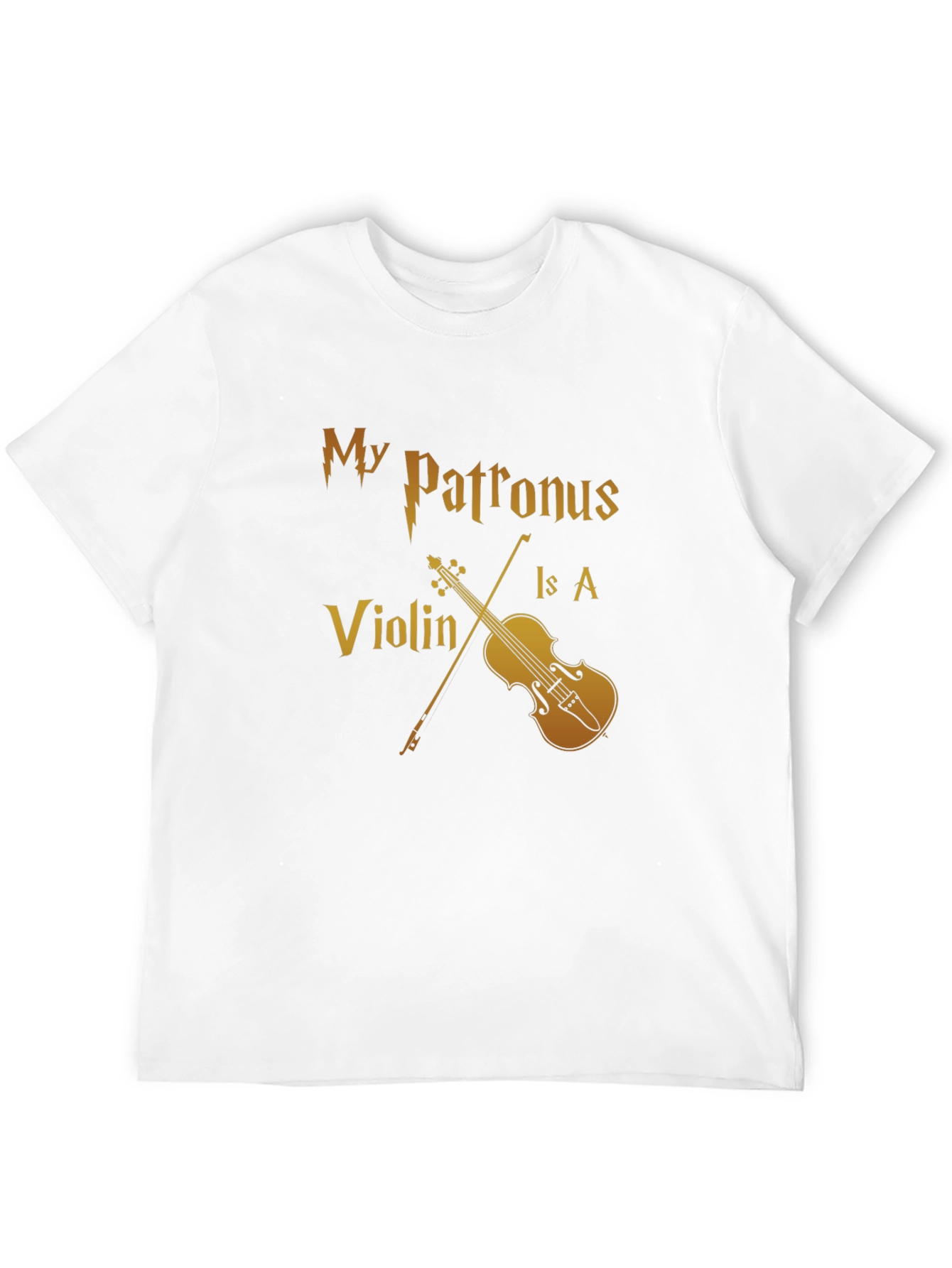My Patronus Is A Violin Black T-Shirt