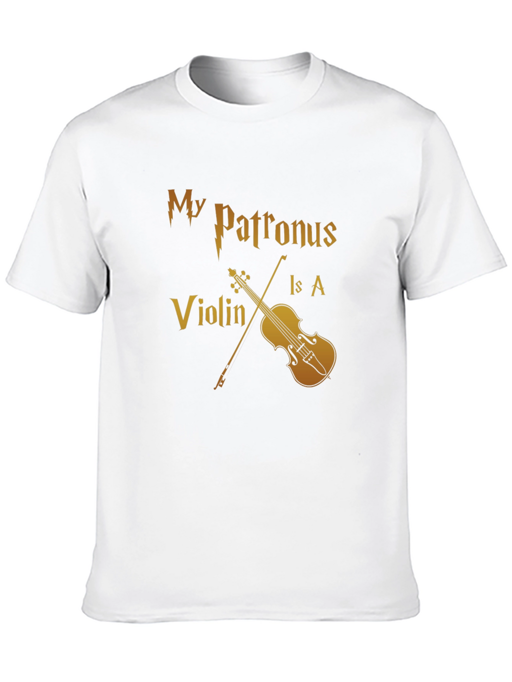 My Patronus Is A Violin Black T-Shirt