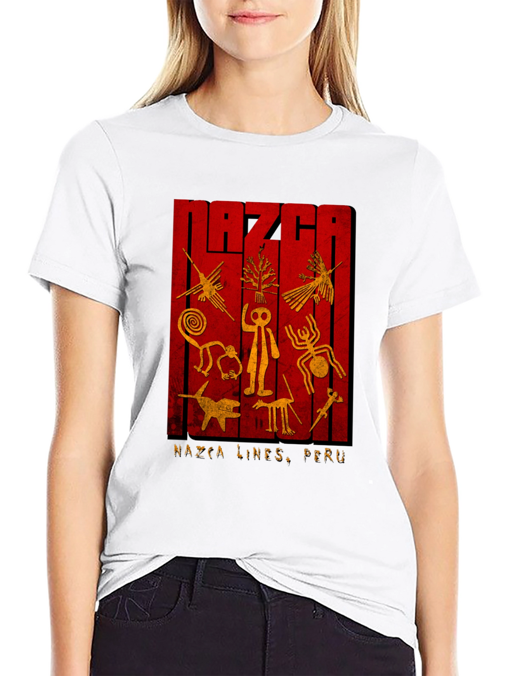 Nazca Lines Peru T-Shirt - Black