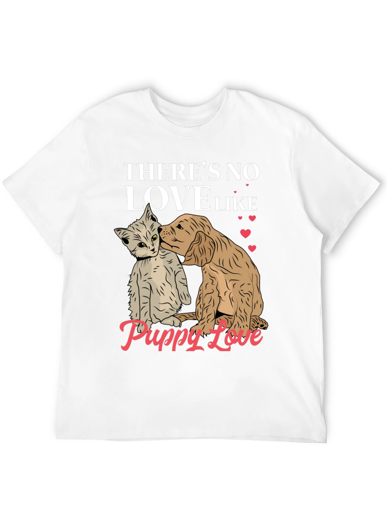 Puppy Love T-Shirt Cute Dog & Cat Tee