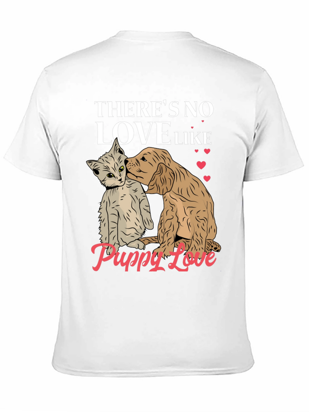Puppy Love T-Shirt Cute Dog & Cat Tee