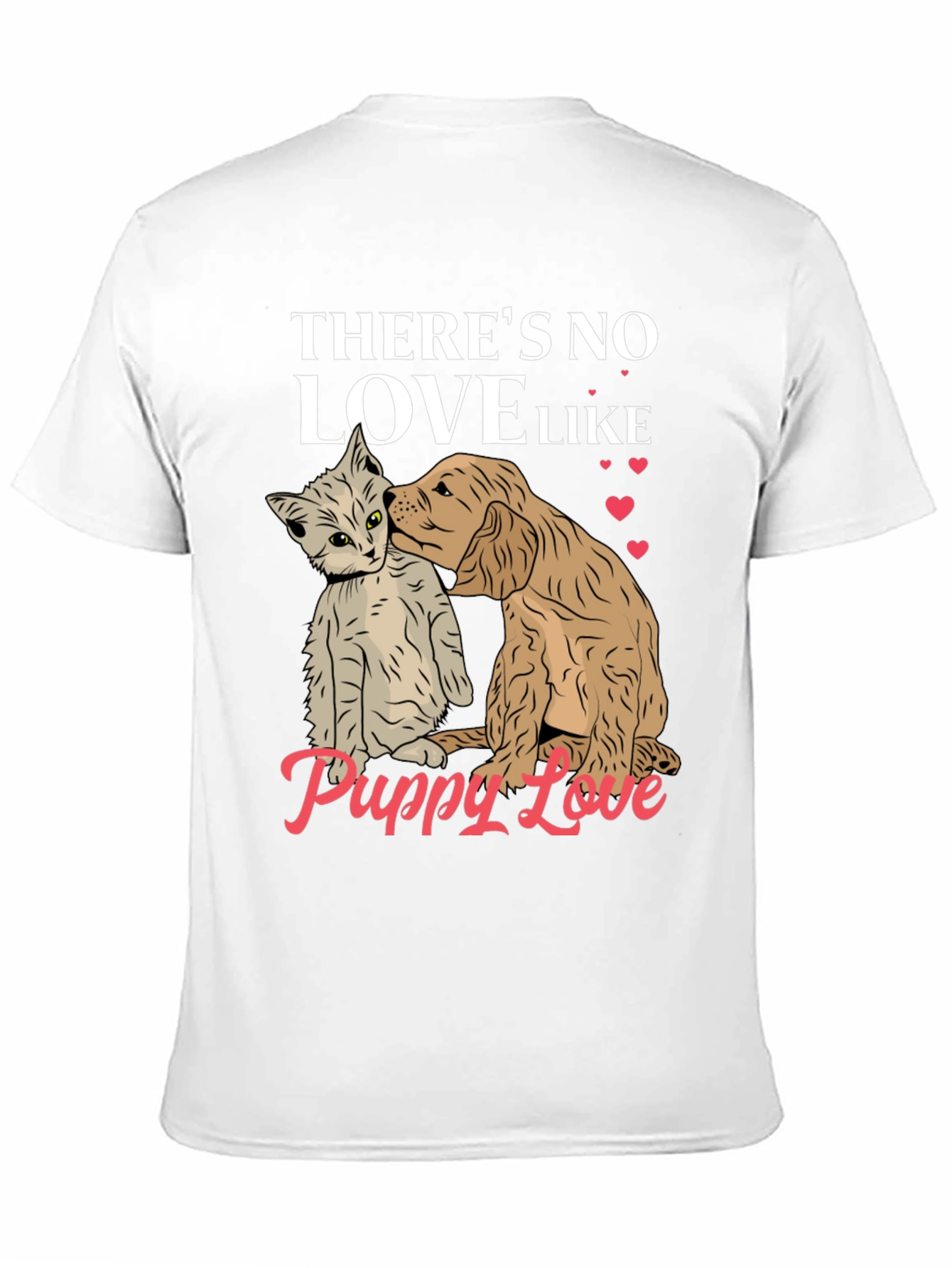 Puppy Love T-Shirt Cute Dog & Cat Tee