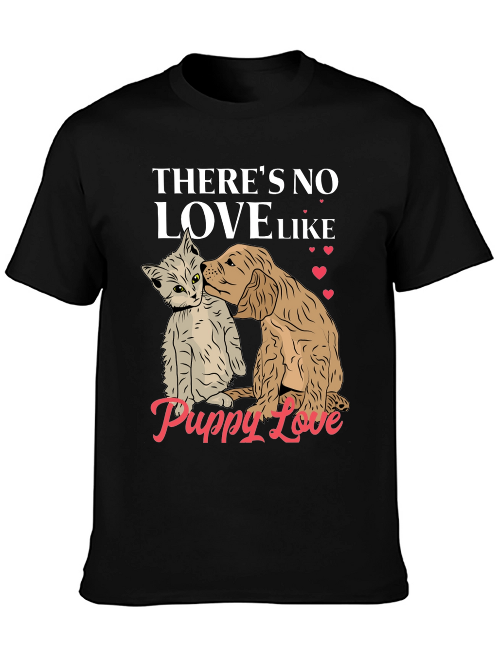 Puppy Love T-Shirt Cute Dog & Cat Tee