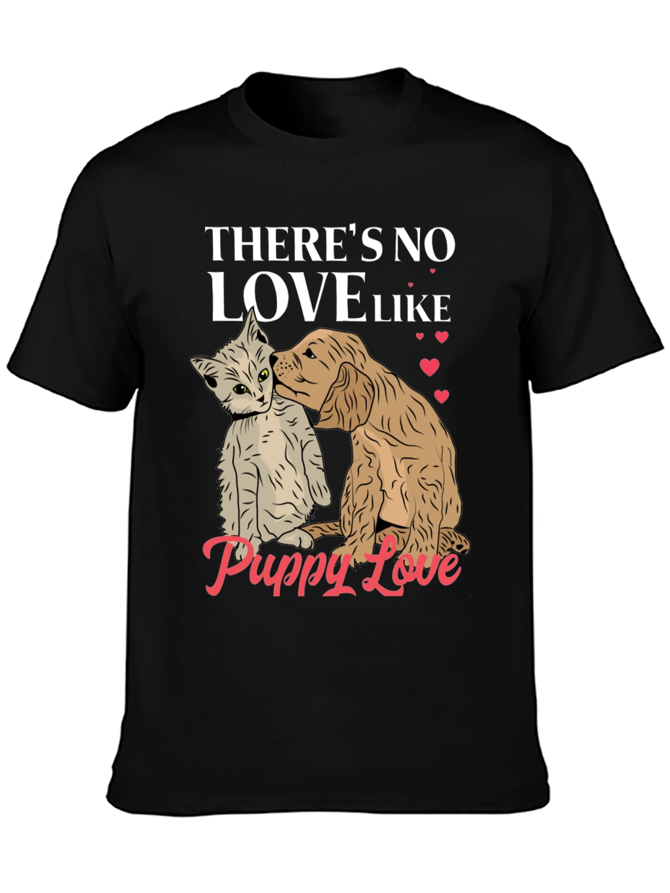 Puppy Love T-Shirt Cute Dog & Cat Tee