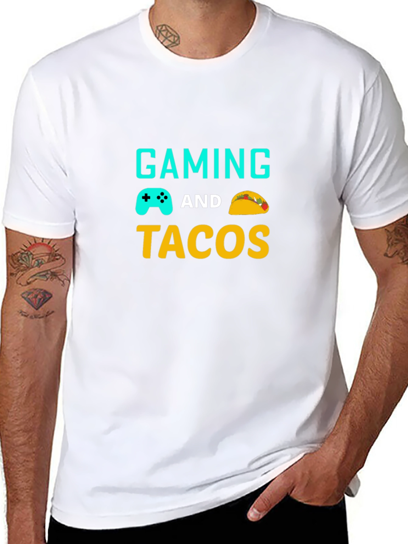 Gaming and Tacos Graphic T-Shirt