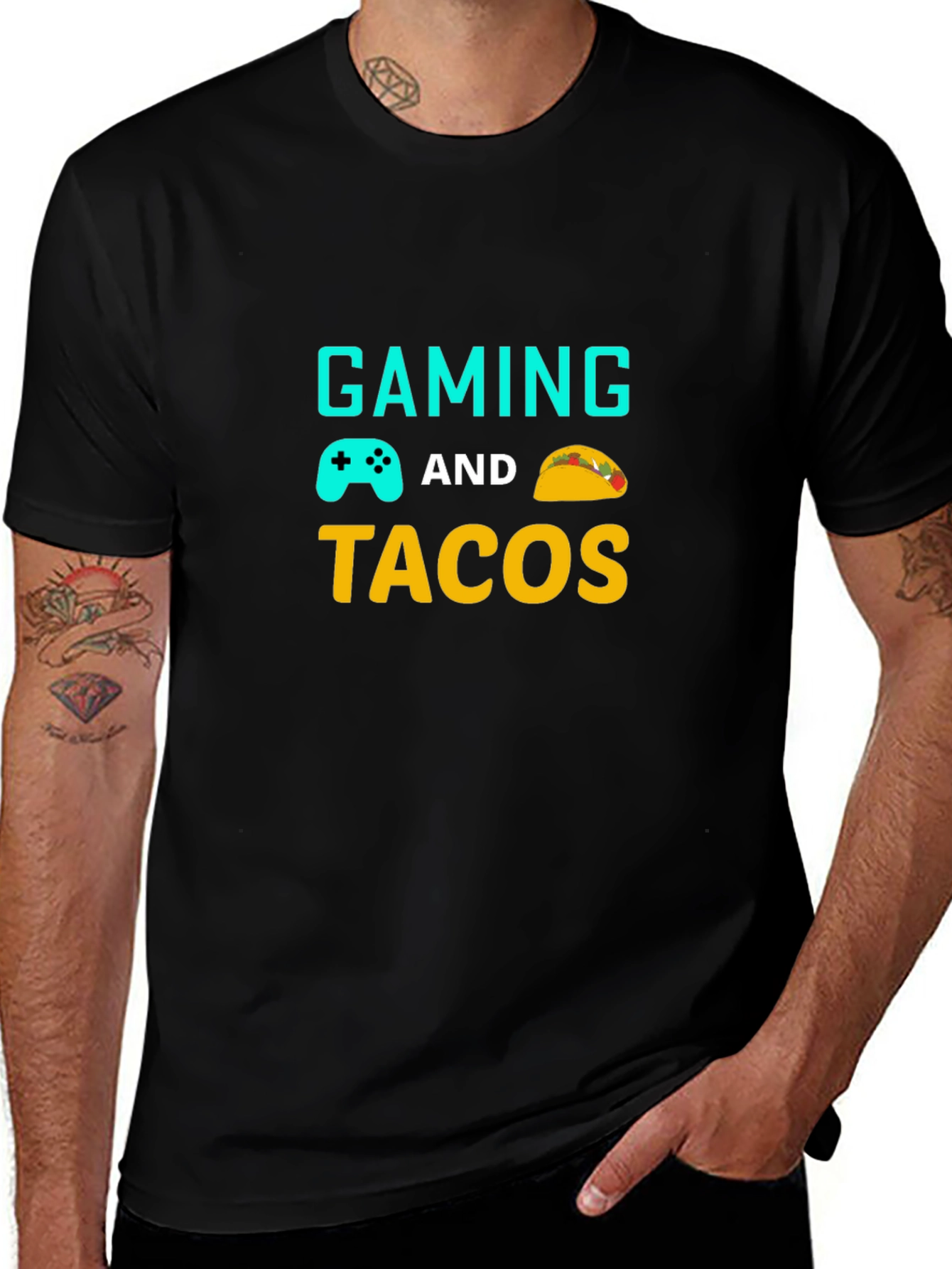 Gaming and Tacos Graphic T-Shirt