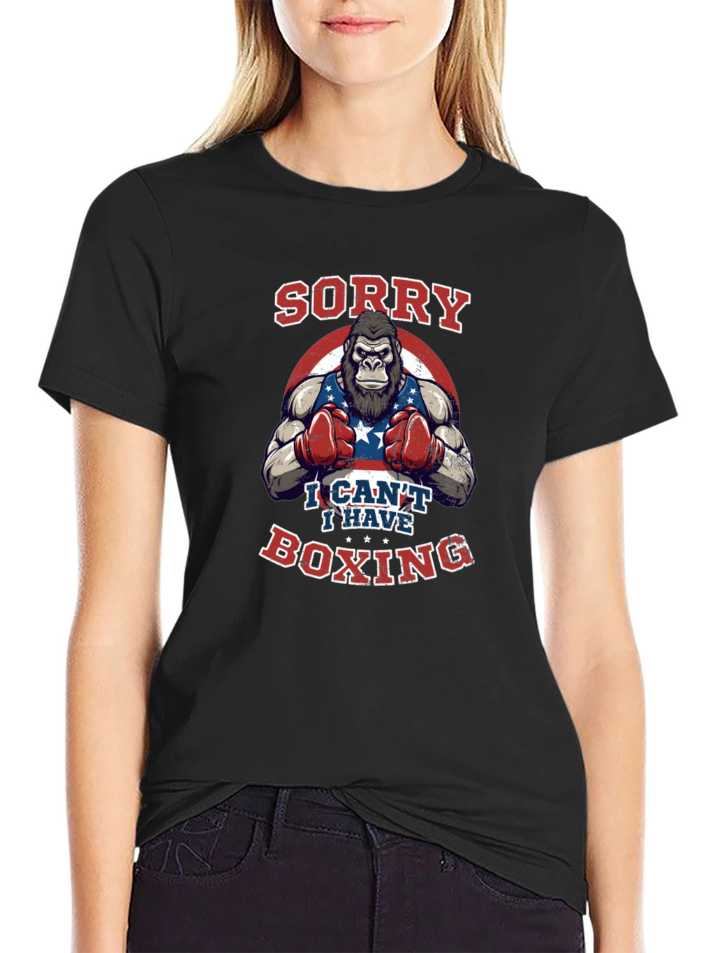 Sorry I Cant Boxing T-Shirt