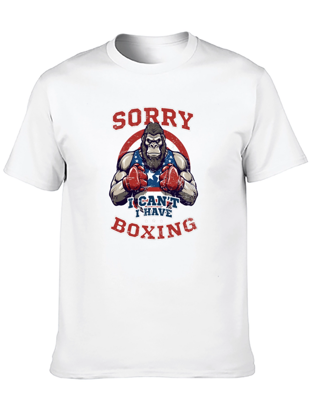Sorry I Cant Boxing T-Shirt