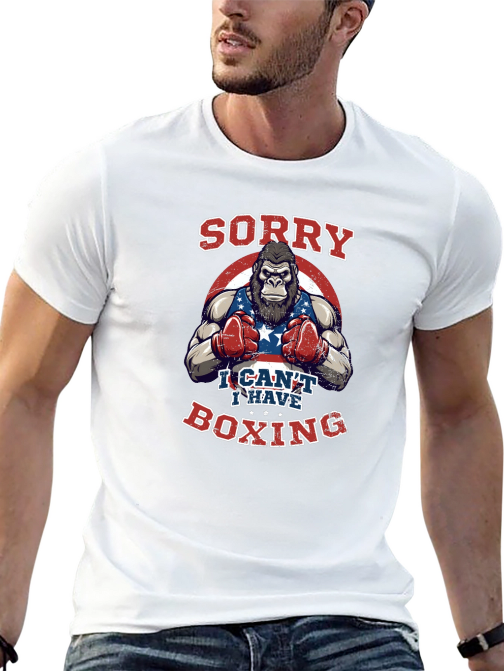 Sorry I Cant Boxing T-Shirt