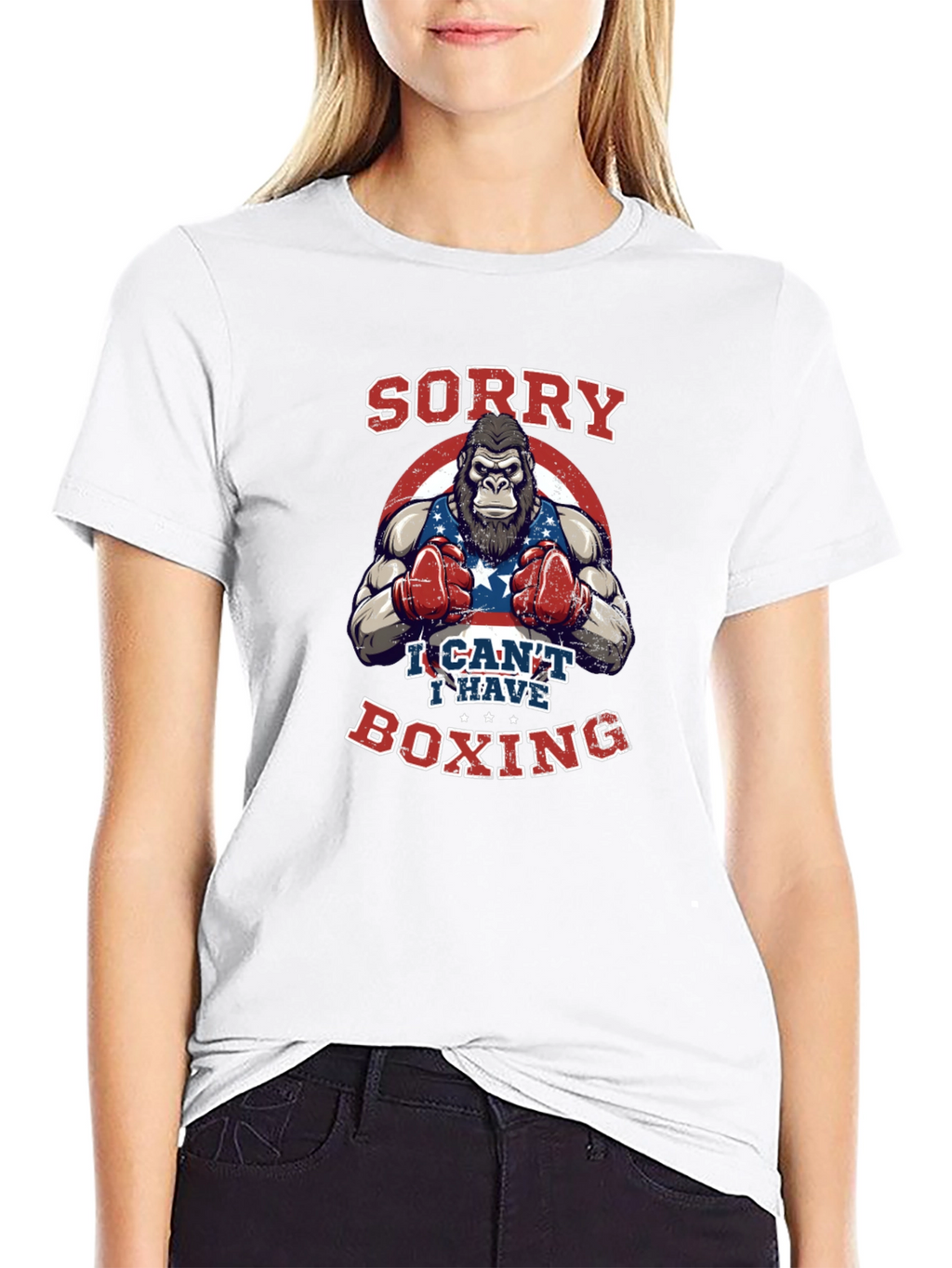 Sorry I Cant Boxing T-Shirt