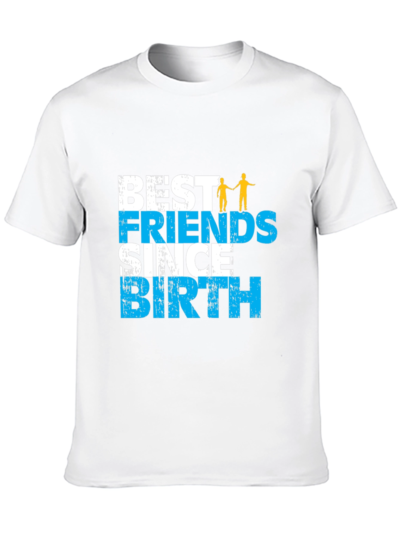 Best Friends Since Birth Graphic Tee - Black