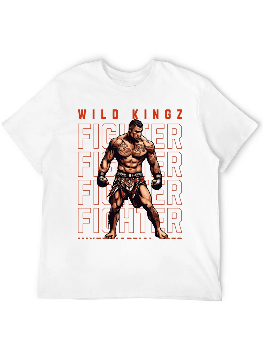Wild Kingz Fighter Graphic Tee - MMA Style