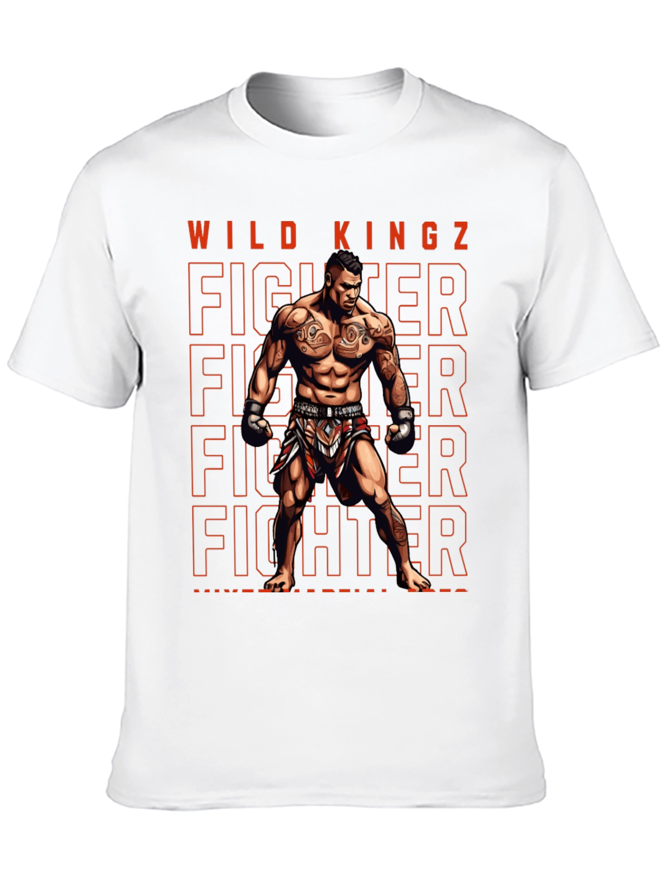 Wild Kingz Fighter Graphic Tee - MMA Style