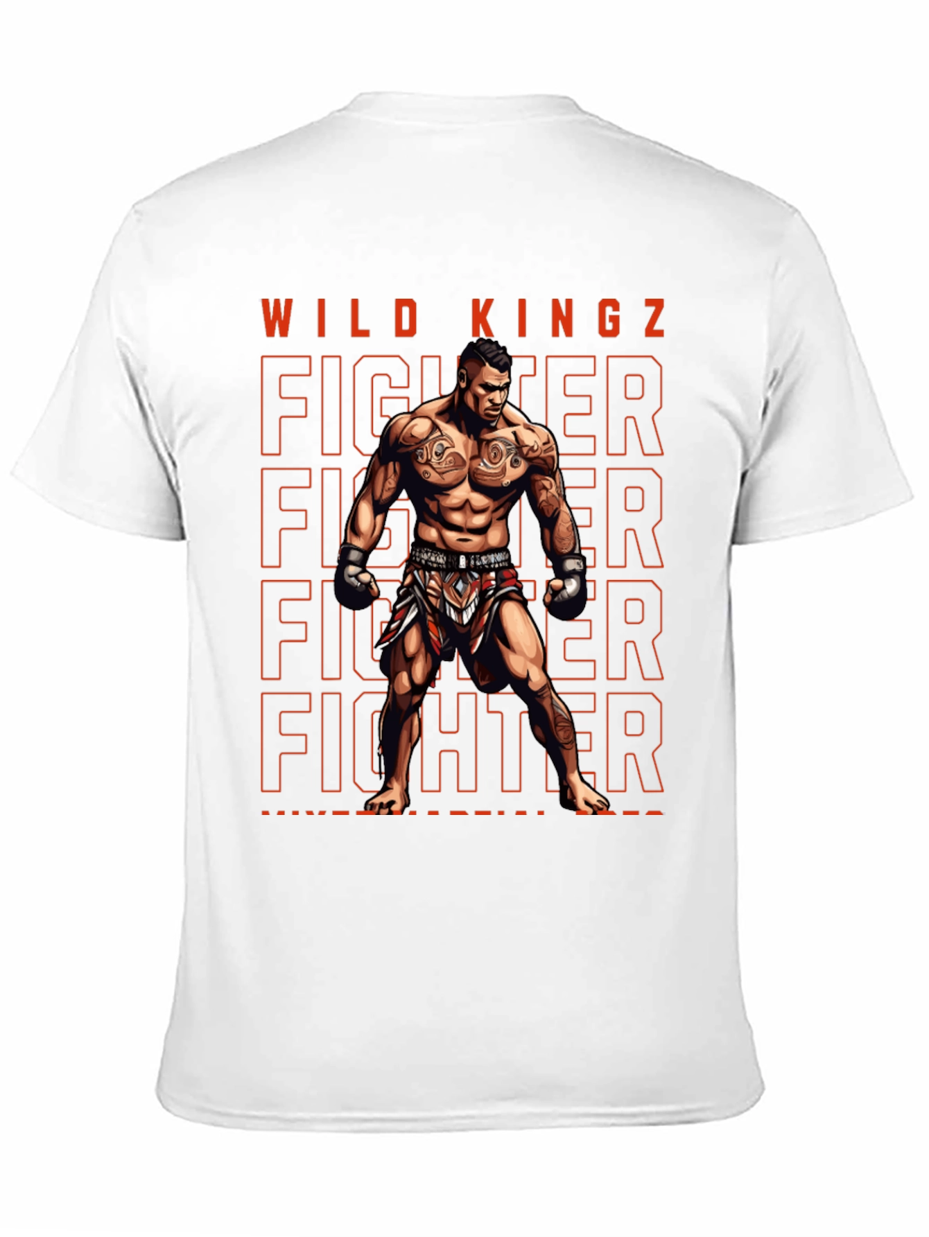 Wild Kingz Fighter Graphic Tee - MMA Style